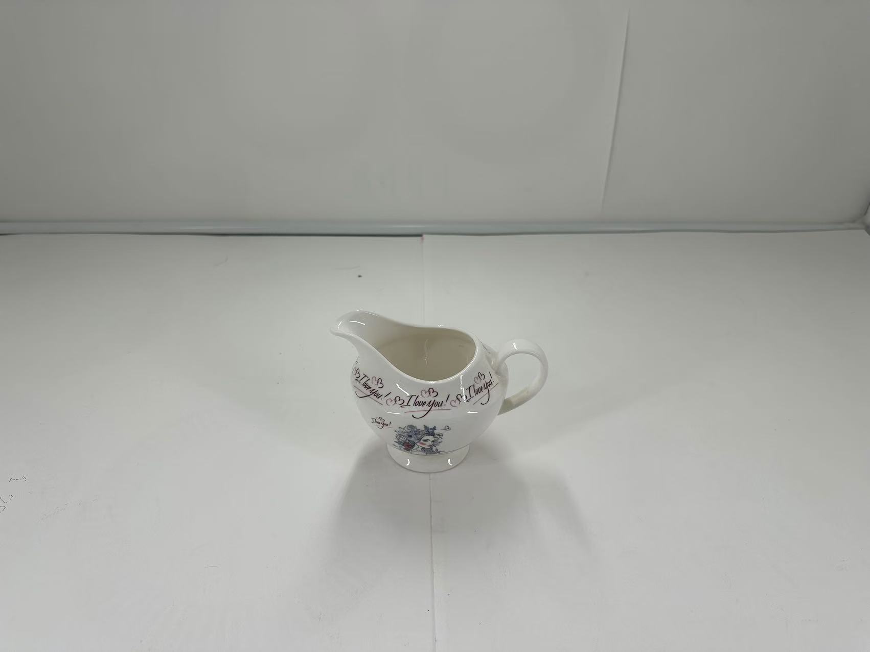 Ceramic sugar jar pink