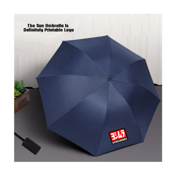 Aanpasbare opvouwbare Sunshade -paraplu met UV -bescherming en logo