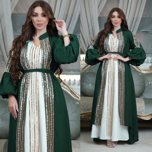 ست لباس عبای پولک دوزی