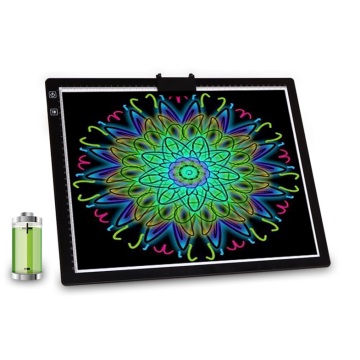 Α3 LED Art Drawing Pad με Χάρακα