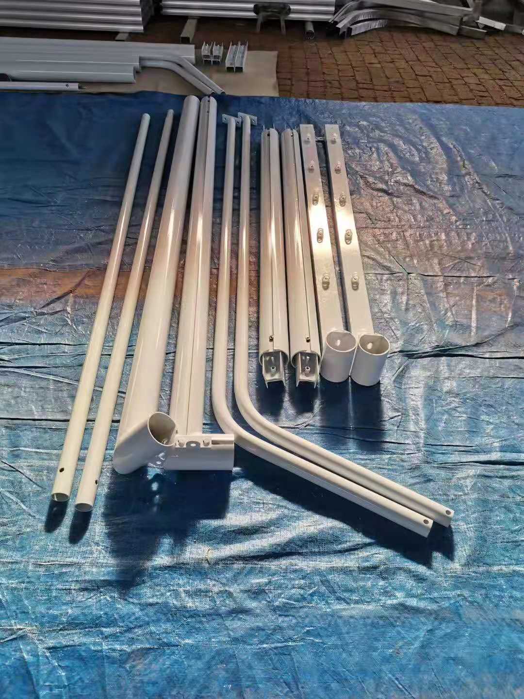 All Alu alloy movable football goal with wheels