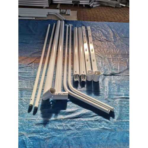 All Alu alloy movable football goal with wheels