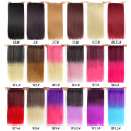 Alileader Высококачественные омбре цветные волосы 26 цветов Длинные мягкие 5 клипов Clip in Extension Extension Synthetic для женщин