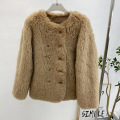 Sheep shearling lambswool fur women