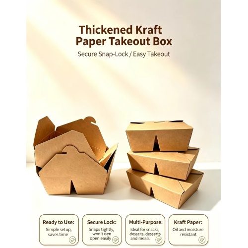 ภาชนะบรรจุสลัด Takeaway บรรจุภัณฑ์กระดาษ