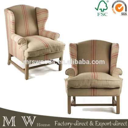 french country script linen chair ottoman, linen upholstered ottoman, script linen chair ottoman