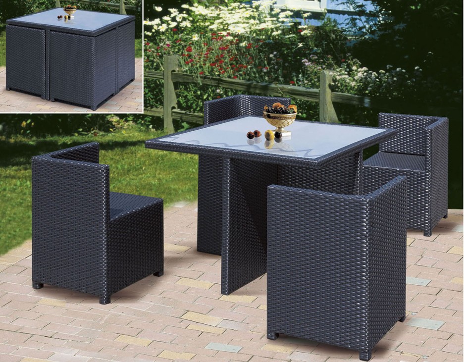 PE Rattan Dining Set