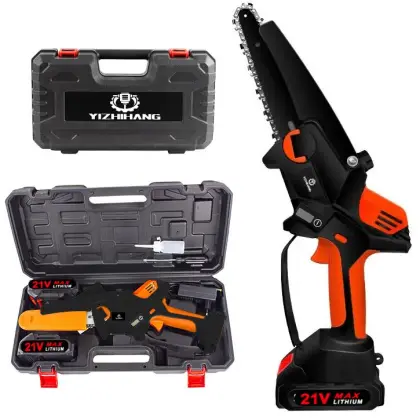 Cordless Electric Garden Chain Saws and Wood Cutters