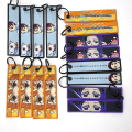 Anpassad designvävd Jet Tag Anime Fabric Keychain