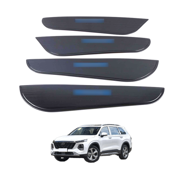 OEM Automotive Stainless Steel Interior Parts for 2019 Hyundai Santa Fe Door Anti-Kick Decorative Cover