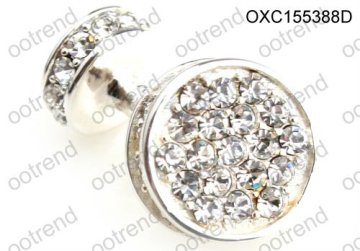 Tuxedos Cubic zircon cumulated stainless steel cufflinks manufacturer