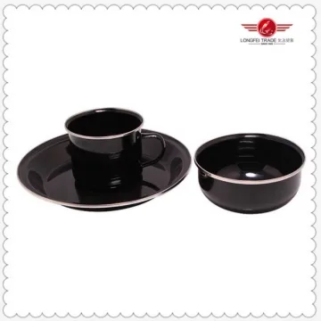 High Quality Enamel Mug Custom Printed Tea Cups and Saucers