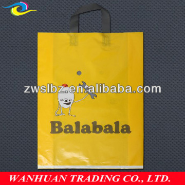 die cut HDPE plastic bag, T shirt plastic bag