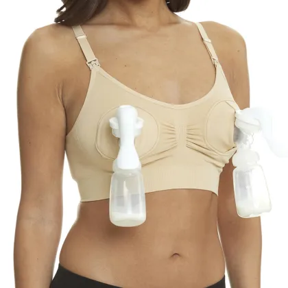 Hand-Free Pumping Maternity Nursing Bra