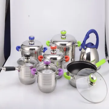 14 pcs Stainless Steel Cookware Set