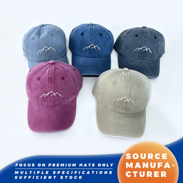 Topi Baseball Vintage Bordir Gunung