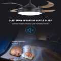 Contemporay invisible led ceiling fan lamps