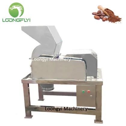 Cocoa cake dry fruit spices coarse crusher machine