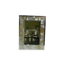 Eco Friendly Golden Mother of Pearl Photo Frame