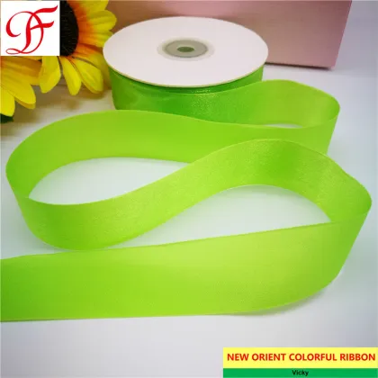 Factory/Manufacture OEM/Custom Sparkle Sheer Ribbon Grosgrain Satin Double/Single Face Ribbon with Pantone Colors