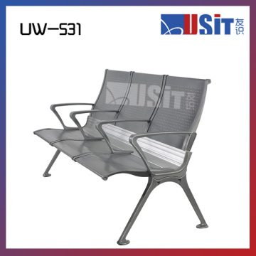 UW-531Y durable aluminium 3 seater waiting area bench