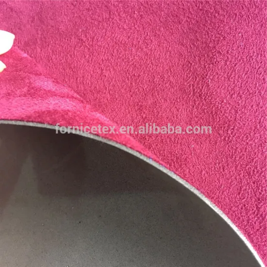 Faux suede laminated with EVA foam 1.8mm for shoe sole material