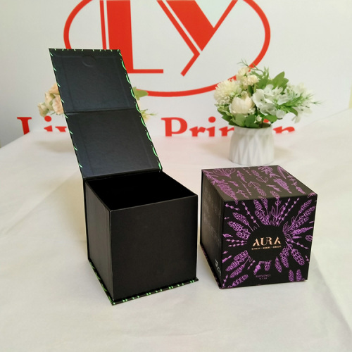 Cajas de velas personalizadas de tapa magnética con logotipo