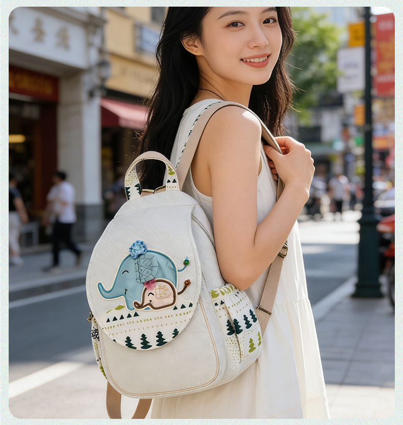Linen Backpack