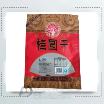 Customized Plastic Walnut Printing Bag with Zipper