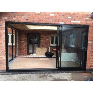 Frameless Panoramic Interior Partition fold Glass Door