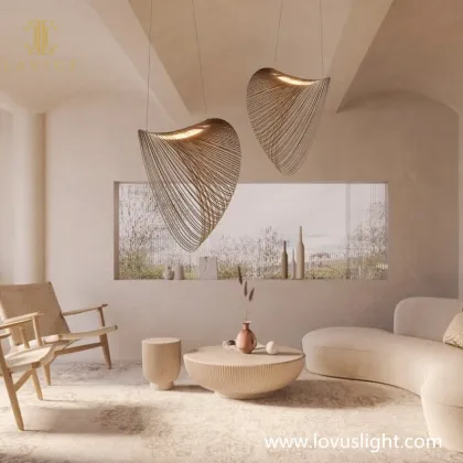 Wooden technology villa chandelier decorative ceiling chandelier