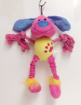 Colorful yarn rope pet toy