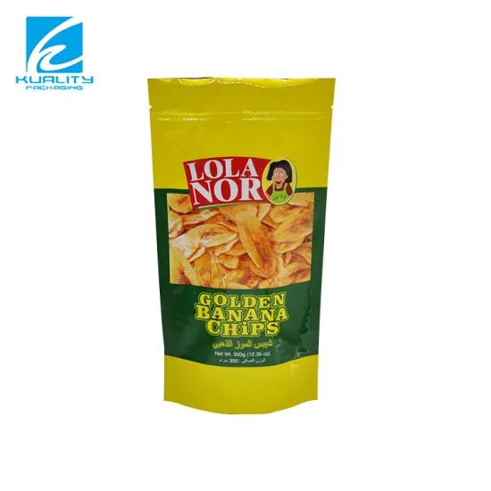 Custom Aluminum Plastic BBQ Cassava Chips Zip Lock Packaging Bag