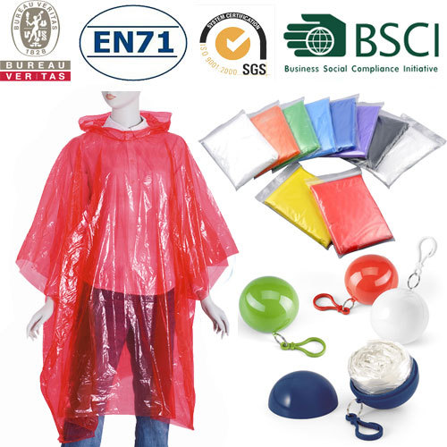 emergent disposable pe raincoat