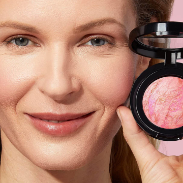 Wholesale Pink Buttercream Blush and Highlighter Palette - Natural Finish