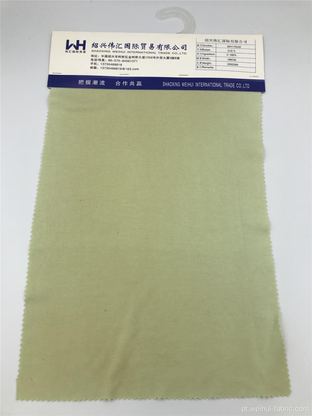 Tecido de malha Largura 185 cm 100C tecido verde claro