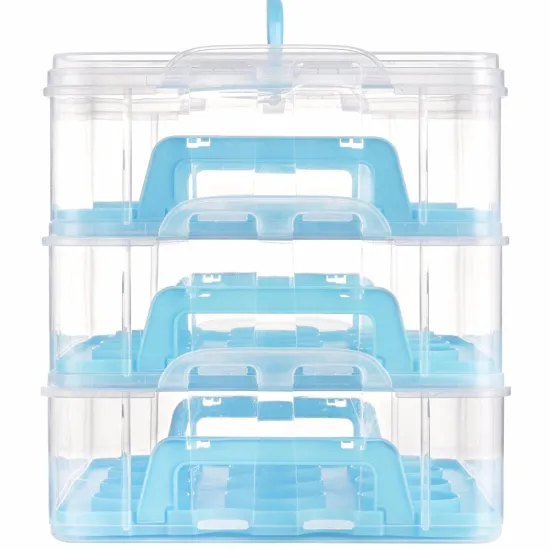 Plastic 3 Tier Hold Mini Cupcake Carrier cake Storage Container Wholesale