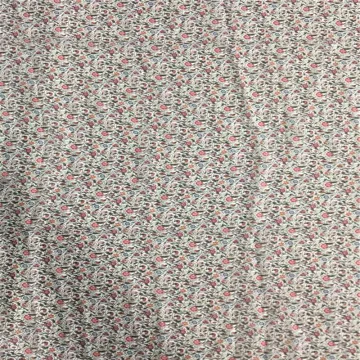 Polyester Yoyo Floral Print Fabric