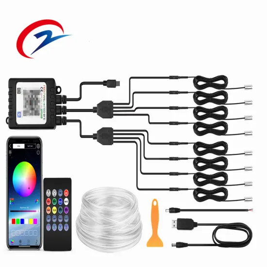 RGB LED Car Interior Light Strip with Remote APP Control