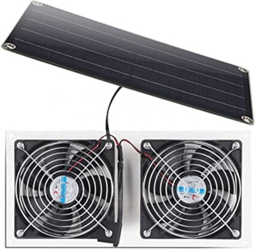 10W 6V Solar Panel Fan for Greenhouses, Shacks, Pet Houses & Windows: Renewable Energy Solution