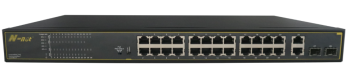 28-port unmanaged fast Ethernet PoE Switch