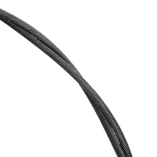 Black stainless steel wire cable