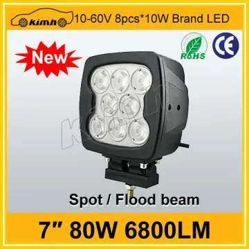 High brightness 80W 6800LM led work truck light