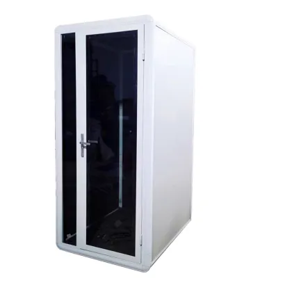 Modular Acoustic Office Pods with Furniture and Seating