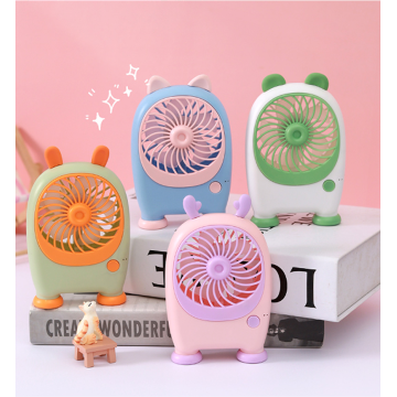 Lindo ventilador recargable Dudu de dibujos animados para mascotas