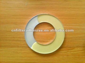 super glue water based adhesive(bond of iron cap and paper)