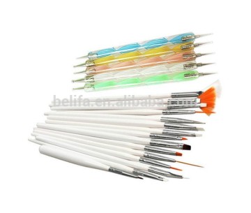 20pcs Nail Art Design Set Dotting Painting Drawing Polish Brush Pen Tools