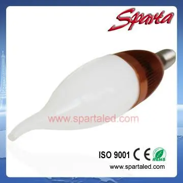 Flame shape 3w candle light e14/e27