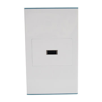 2013 Hot-selling USB Plug Nickel Plated Wall Plate with Multi-functional Meeting Room Decoration