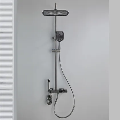 Copper Constant Temperature Rain Shower Set
